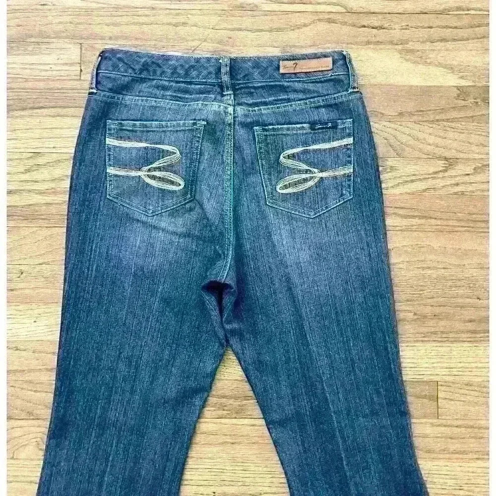 Seven 7 premium denim Ladies Size 6 Medium Wash Bootcut Jeans - Picture 4 of 10